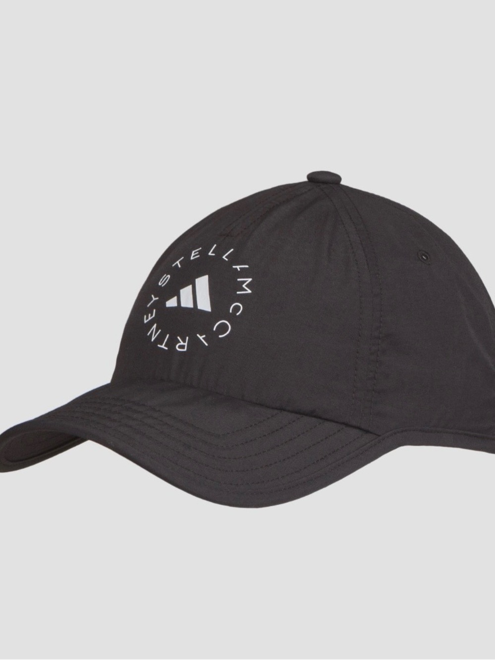 Adidas by Stella McCartney Black Baseball Cap with White Logo